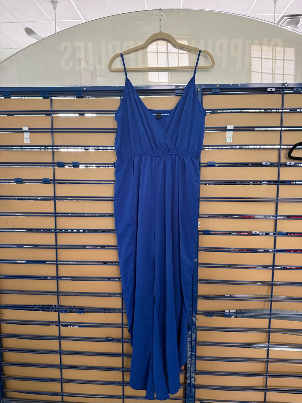 SHEIN Cobalt Blue Wrap Maxi Dress